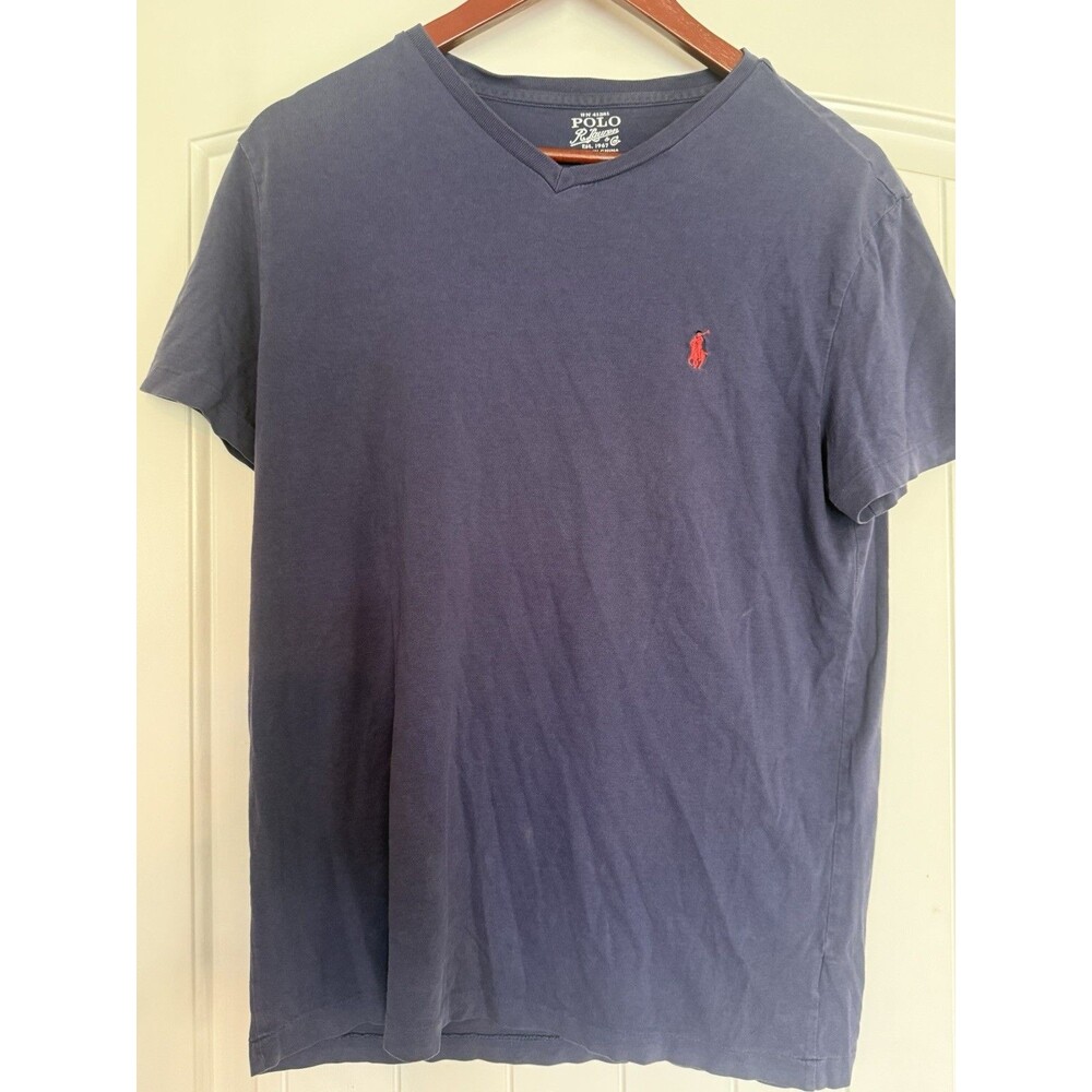 Polo Ralph Lauren Men's V-Neck T-Shirt  S Blue Short Sleeve. Super soft